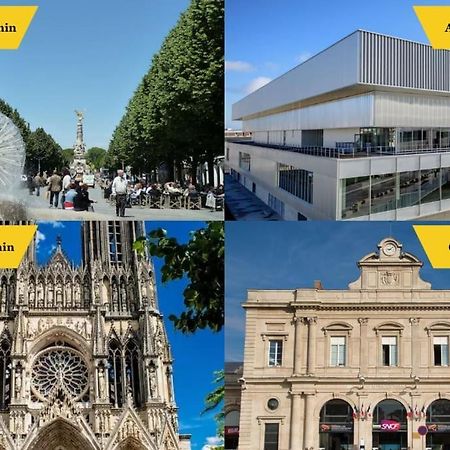 Forum Champagne Grand T2 Climatise Vue Cathedrale Reims Dış mekan fotoğraf